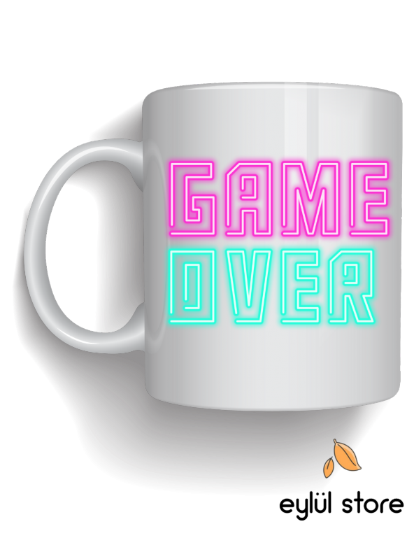 Gamer-Oyuncu Temalı Özel Tasarım Baskılı Kupa Bardak Gamer Kupa Bardak Kahve Bardağı - 1
