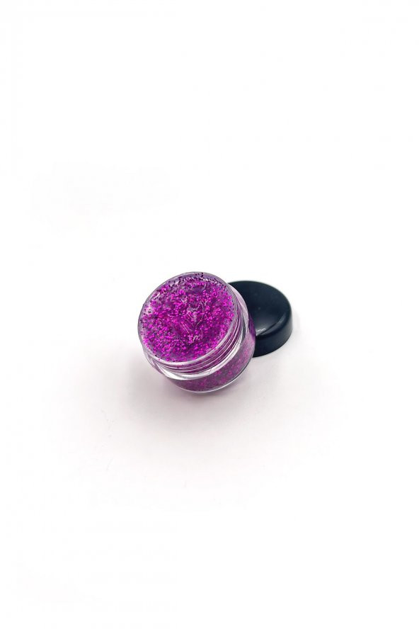 Fuşya Göz Simi, Yüz ve Vücut Parıltısı, Party Glitter Makyaj Simi 5 ML - 2