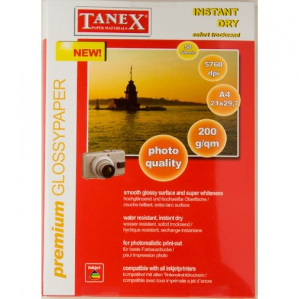 TANEX 200 GR FOTOĞRAF KAĞIDI 25 Lİ