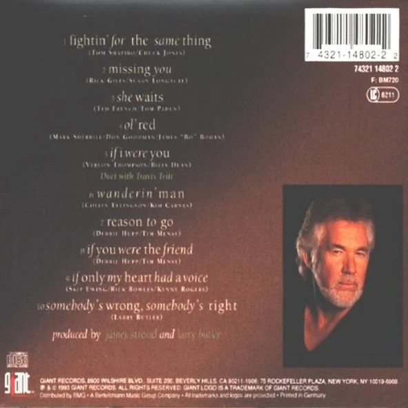 KENNY ROGERS - IF ONLY MY HEART HAD VOICE (CD) (1993) - Resim 2