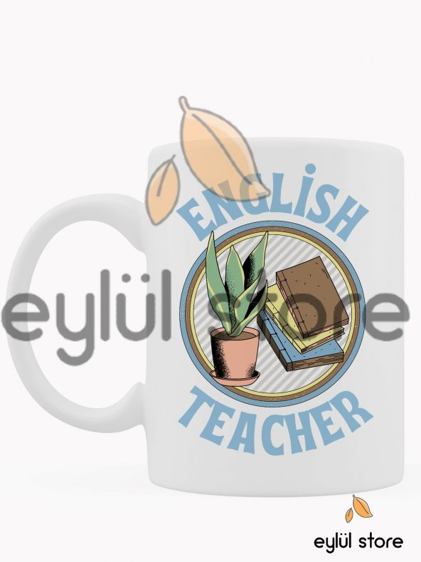 İngilizce Öğretmeni Kişiye Özel Tasarım Baskılı Kupa Bardak Kahve Bardağı-Öğretmenler Günü Hediyesi
