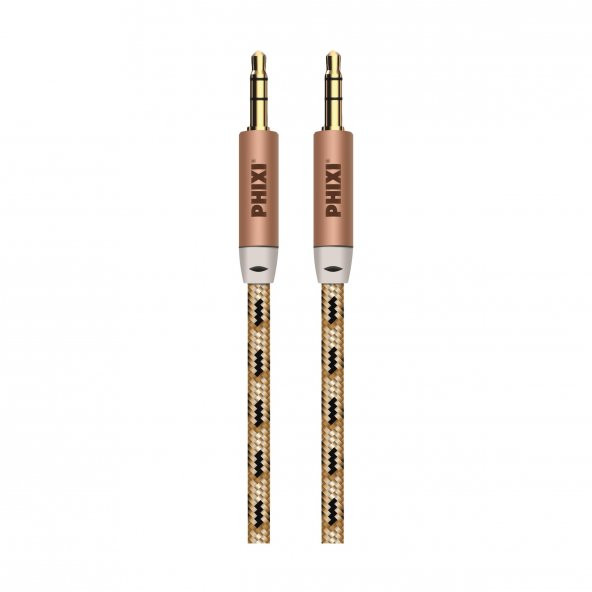 Phixi Basic A810 Hasır Örgü 3.5mm Aux Kablo - 4