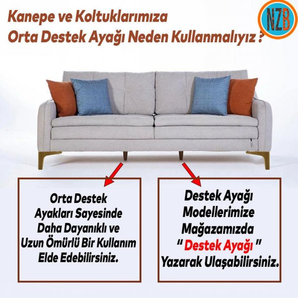 Mobilya Kanepe Yatak Sehpa TV Ünitesi Baza Koltuk Ayağı Koyu Ceviz Renk 12 cm Ayak - Resim 2