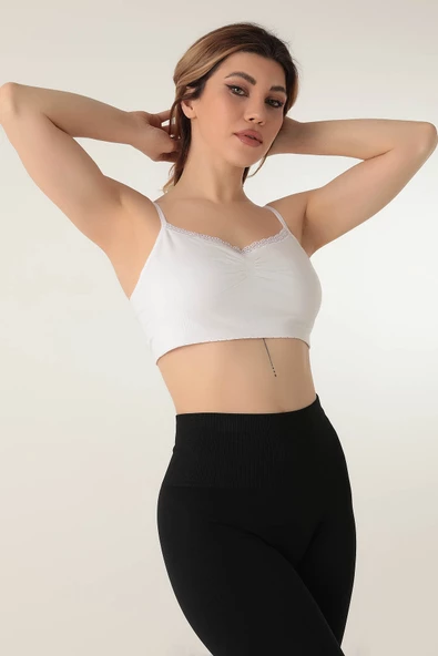 Miorre İnce Askılı Desteksiz Seamless Spor Sütyen - 10