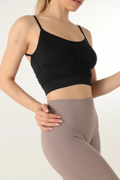 Miorre İnce Askılı Desteksiz Seamless Spor Sütyen - 8