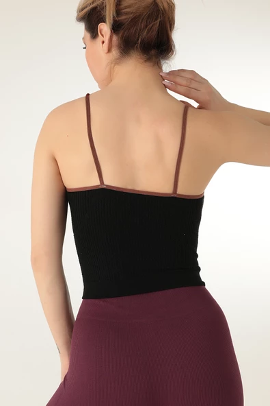 Miorre Desenli İnce Askılı Büstiyer - 5