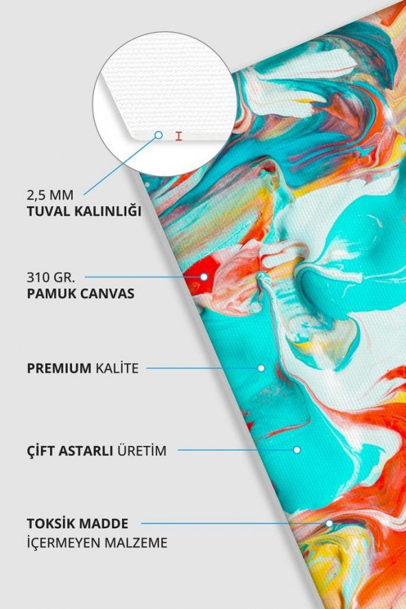 9x17 cm Pres Kompozit Tuval 12li Set