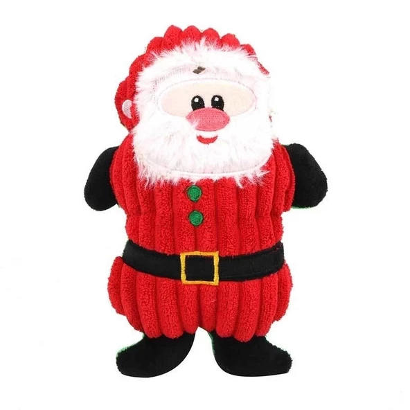 Sevimli Noel Figürlü Sesli Peluş Oyuncak Noel Baba 16 cm