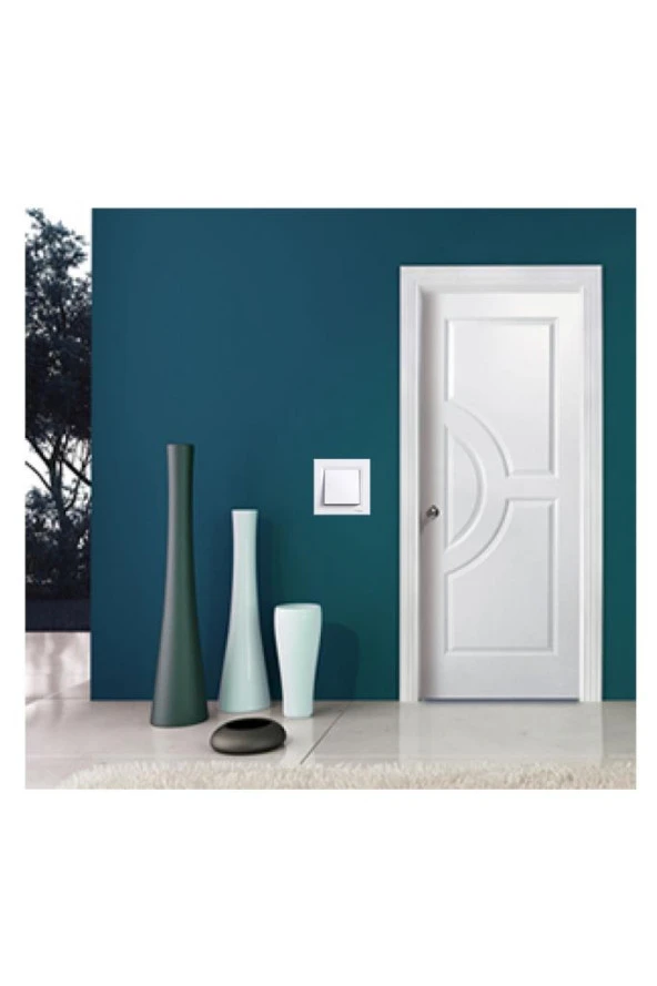 Schneider Asfora Beyaz Anahtar 10 Adet - Çerçeveli - Resim 5