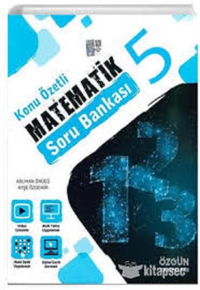 5. Sınıf Konu Özetli Matematik Soru Bankası Özgün yayınları 2023 baskı ve müfredat ürün görseli 1