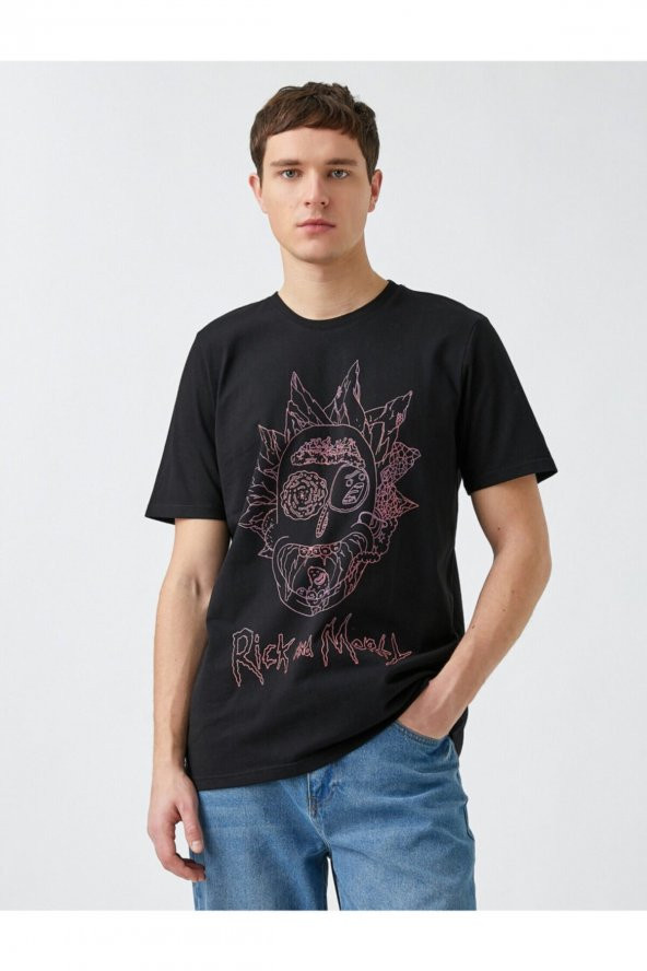 KOTON Rick And Morty Tişört Lisanslı Baskılı - Resim 3