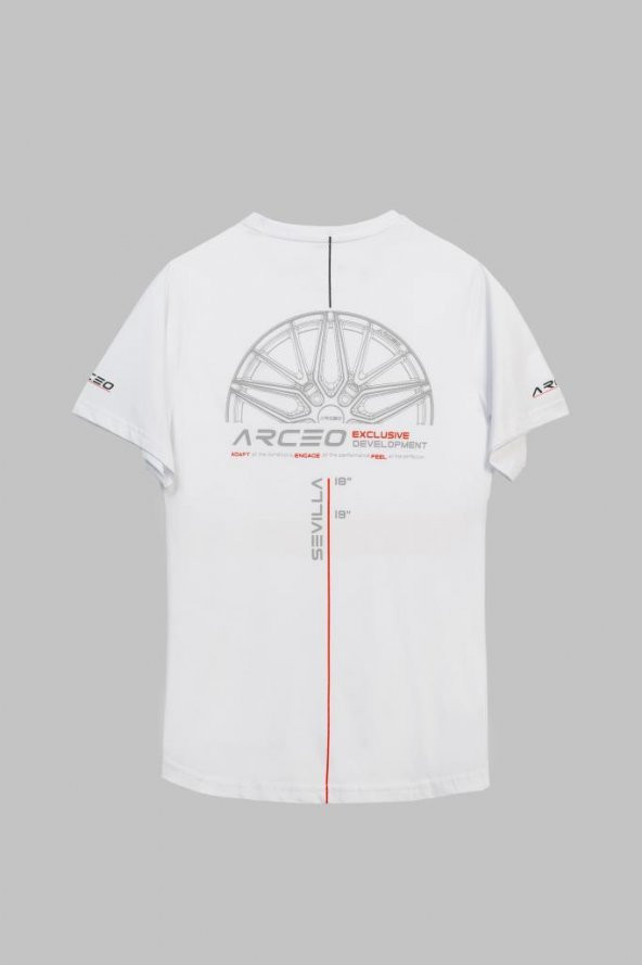Arceo Sevilla Unisex Tişört - 100 Pamuklu BEYAZ (M) - 2
