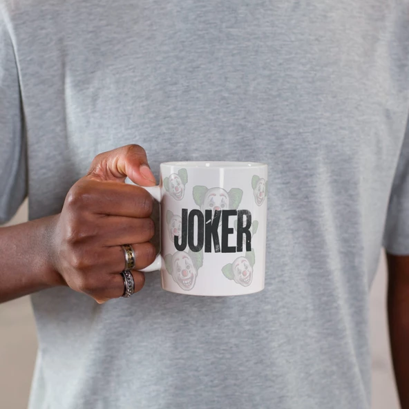 Joker Temalı Özel Tasarım Baskılı Kupa Bardak 001 - Resim 3