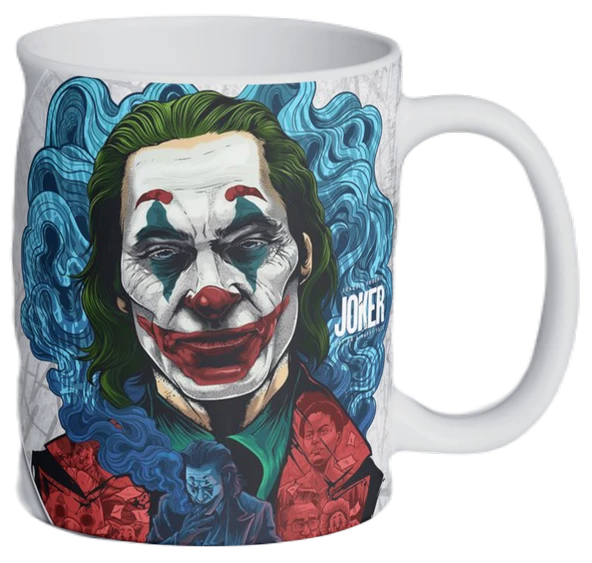 Joker Temalı Özel Tasarım Baskılı Kupa Bardak 001