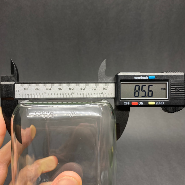 850 cc Kırımızı Metal Kapaklı Köşeli Cam Kavanoz - 4