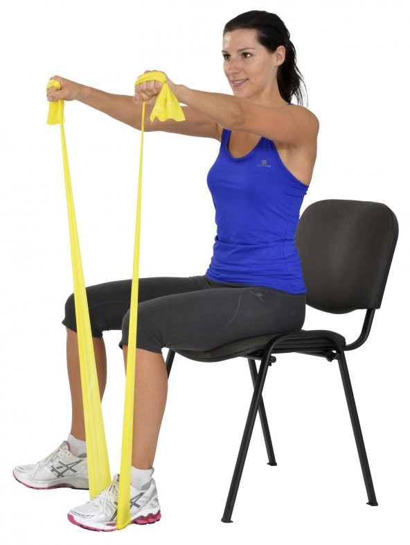 Yoga & Pilates Egzersiz Bandı Sarı Renk 1 Metre