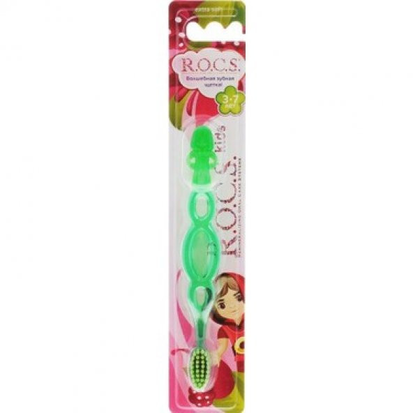 Rocs Kıds 3-7 Yaş Diş Fırçası - Yeşil Renk