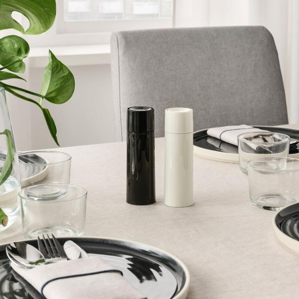 IKEA Barnasınne Baharat Öğütücü - 2 adet - Siyah / Beyaz - 14 cm - 3