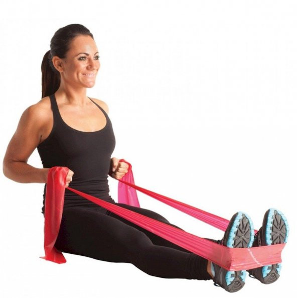 Yoga & Pilates Egzersiz Bandı Kırmızı Renk 1 Metre