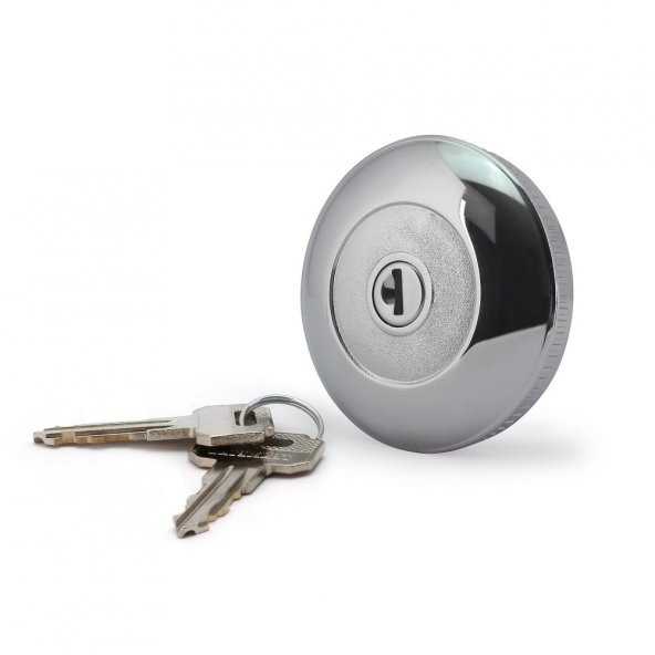 Ford Transit 2.5 Depo Kapağı Metal Krom Anahtarlı - 4