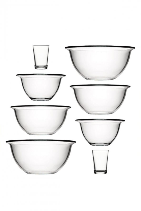 Paşabahçe arda türkmen hazırlık kasesi - çok amaçlı bol kase 8 parça (2set)