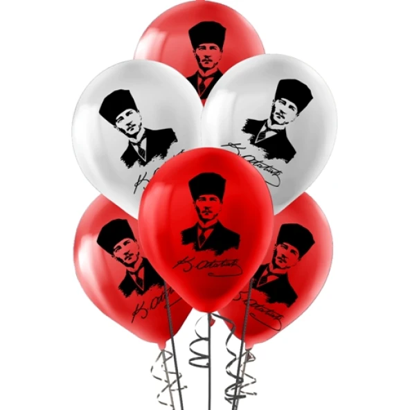 Pastel Balon Baskılı 100lü -Atatürk-