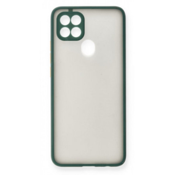 Oppo A15s Lazer Kenarlı Sert Slikon Kapak Kılıf - Resim 2