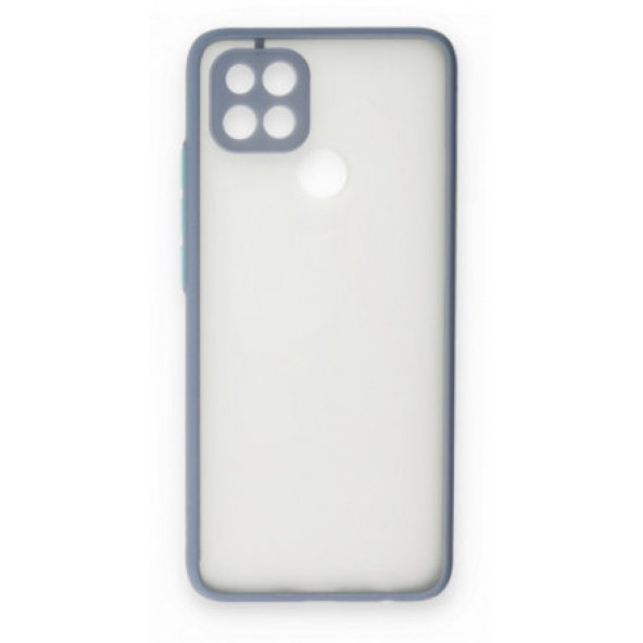 Oppo A15s Lazer Kenarlı Sert Slikon Kapak Kılıf - Resim 3