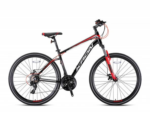Kron TX100 28 Jant Trekking Bisikleti M.disk 18Siyah-Kırmızı