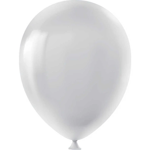 Pastel Balon Baskısız 100lü -Gri-