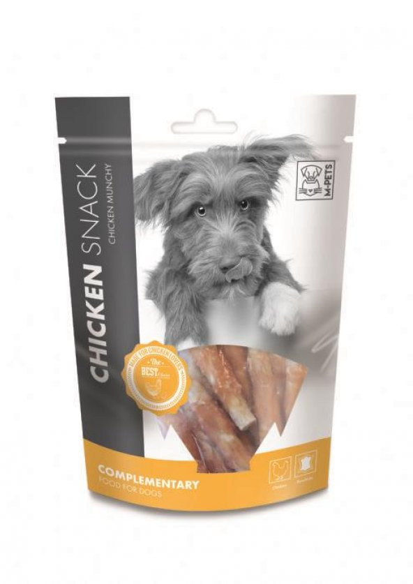 M-Pets Chicken Munchy Tavuklu Köpek Ödülü 80gr