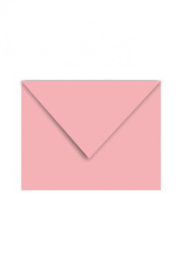 50 Adet Pembe Renkli Küçük Zarf 7x9 - 2