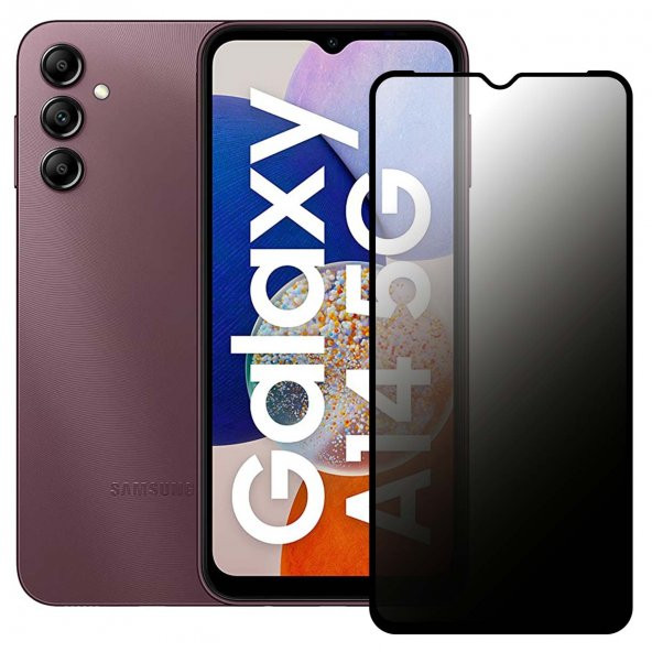 Samsung Galaxy A14 Hayalet Privacy Gizli Cam Ekran Koruyucu - 2