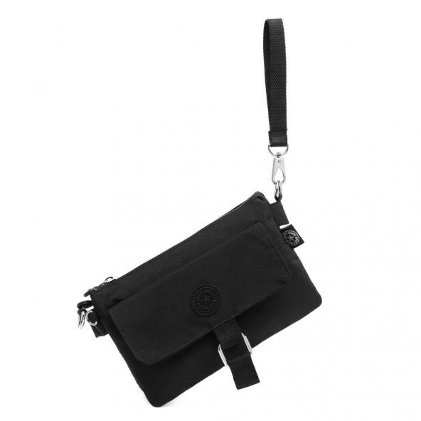 Askılı Kadın Çantası Krinkıl Kumaş Smart Bags 1147 Açık Gri - 7