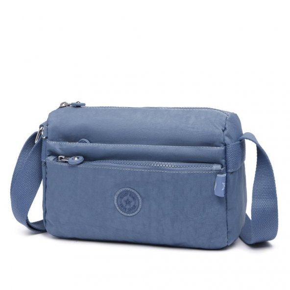 Küçük Boy Postacı Kadın Çantası Smart Bags 1006 Jeans Mavi - 3