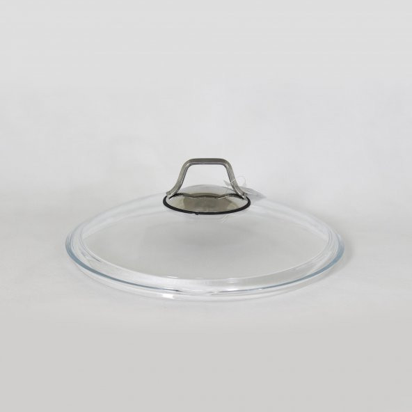 Metal Kulplu 24 Cm Cam Kapak
