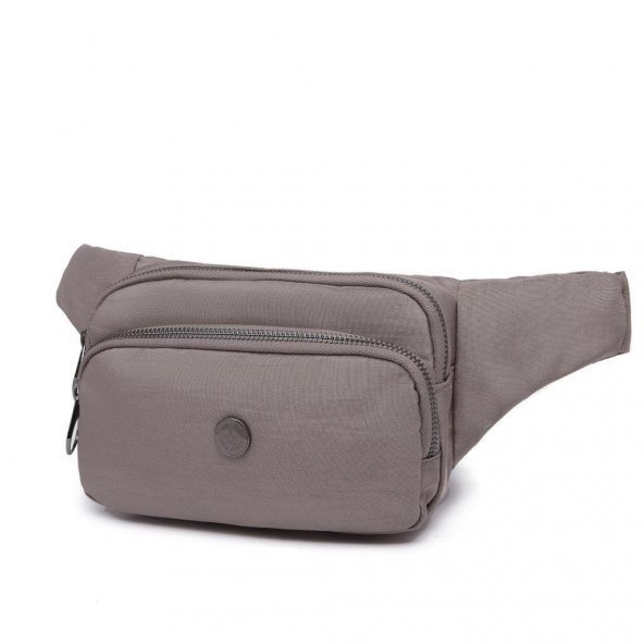 Nano Metalik Kumaş Kadın Bel Çantası Smart Bags 1154 K.Gri