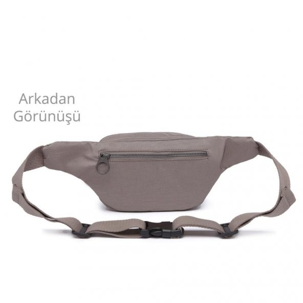 Nano Metalik Kumaş Kadın Bel Çantası Smart Bags 1154 K.Gri - 3