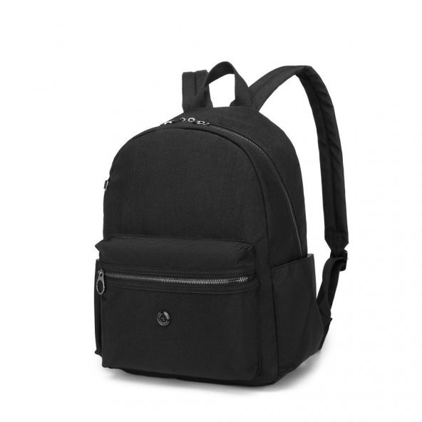 Nano Metalik Kumaş Kadın Sırt Çantası Smart Bags 3086 Siyah