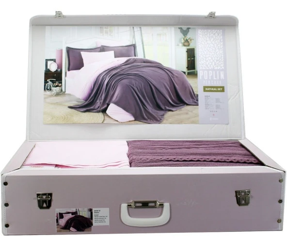 Hobby Natural Nevresim Takımı Set Poplin Tek Kişilik Gülkurusu 100 Pamuk - Resim 2