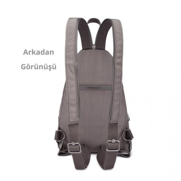 Nano Metalik Kumaş Bodybag Kadın Çantası Smart Bags 1237 K.Gri - 3
