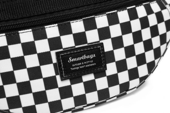 Dama Desenli Unisex Bel Çantası Smart Bags 3030 Sarı - 7