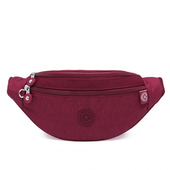 Minik Boy Kadın Bel Çantası Smart Bags 3030 Bordo