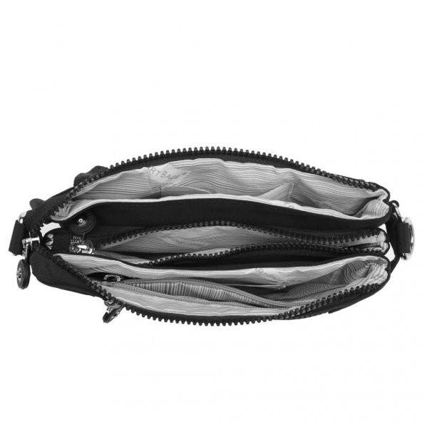 Askılı Kadın Çantası Krinkıl Kumaş Smart Bags 1147-24 Nar - 7