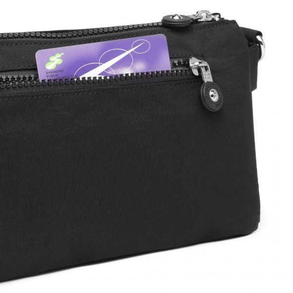 Askılı Kadın Çantası Krinkıl Kumaş Smart Bags 1147 Bej - 12