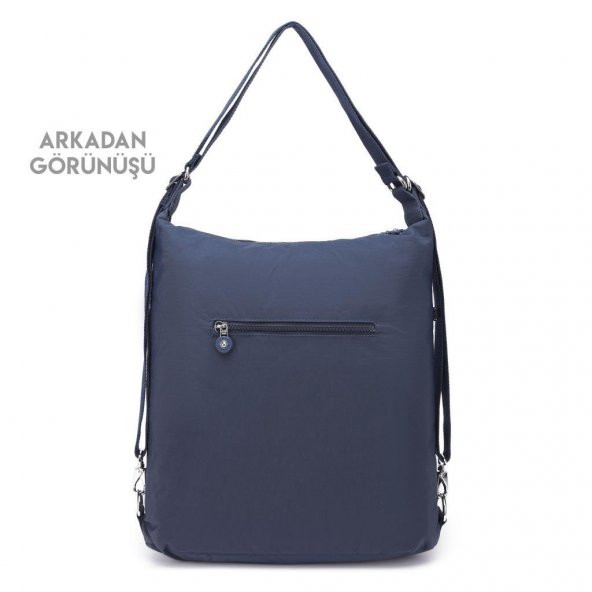 Hem Sırt Hem de Omuz Kadın Çantası Smart Bags 1205 Lacivert - 6