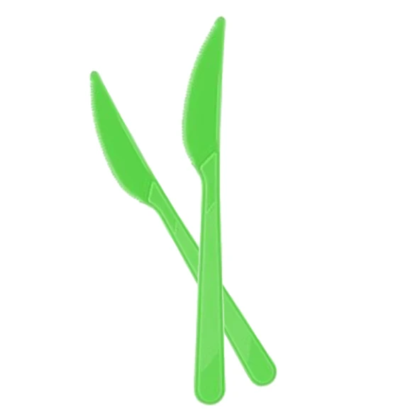 Plastik Bıçak 10lu -Yeşil-