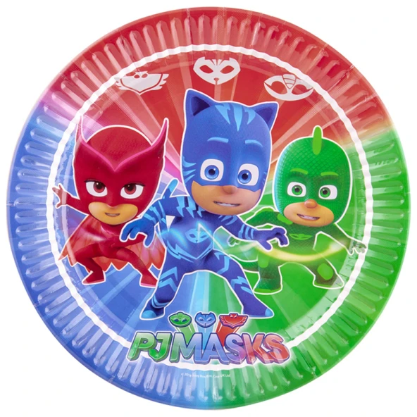 PJ Masks Entertainment Karton Tabak 23cm 8li