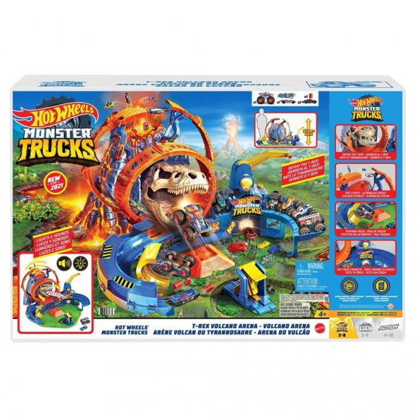 Hot Wheels Monster Trucks Volkanik Alanda Macera Oyun Seti GYL14 - 6