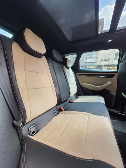 Skoda Karoq Araca Özel Koltuk Kılıfı - 4